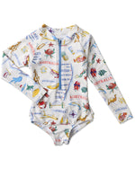 Aussie Road Trip Long Sleeve Bathers