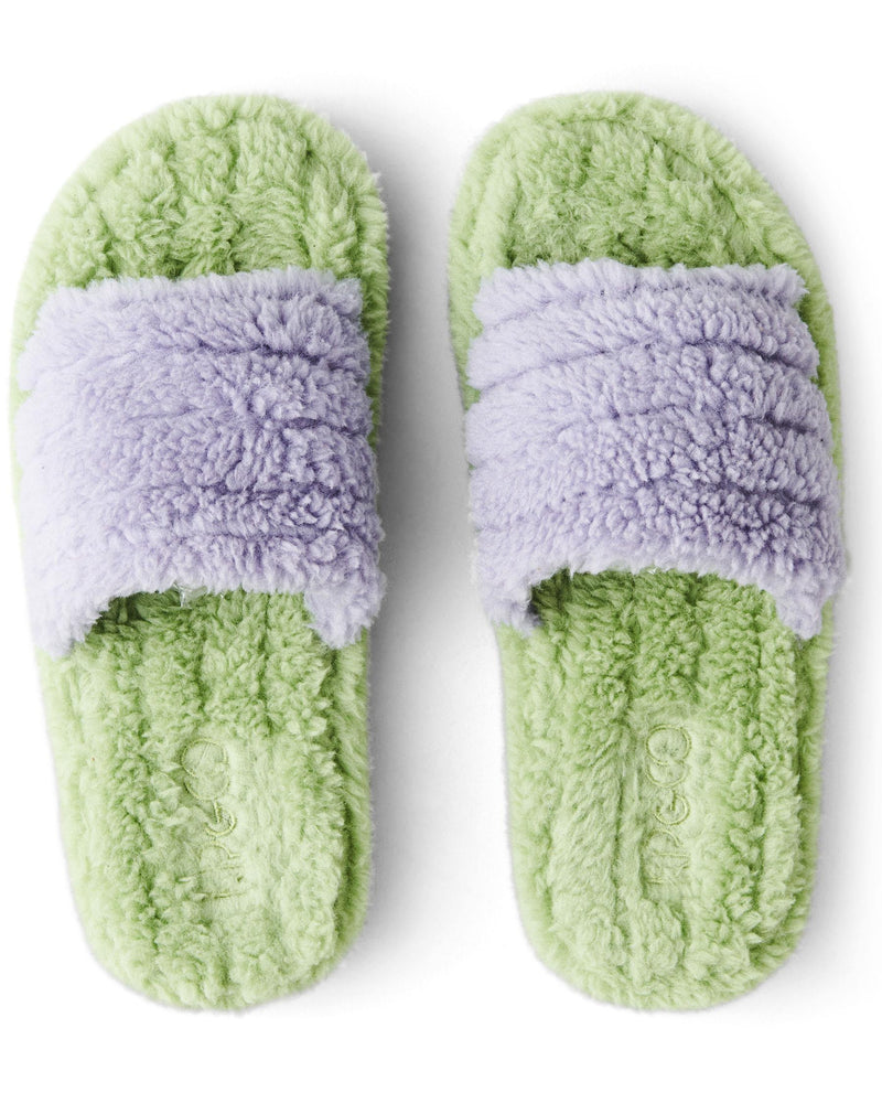 Mint Gelato Quilted Sherpa Adult Slipper