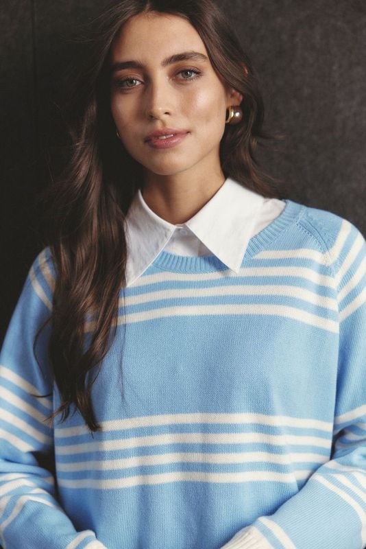Cascade Sweater | Cornflower