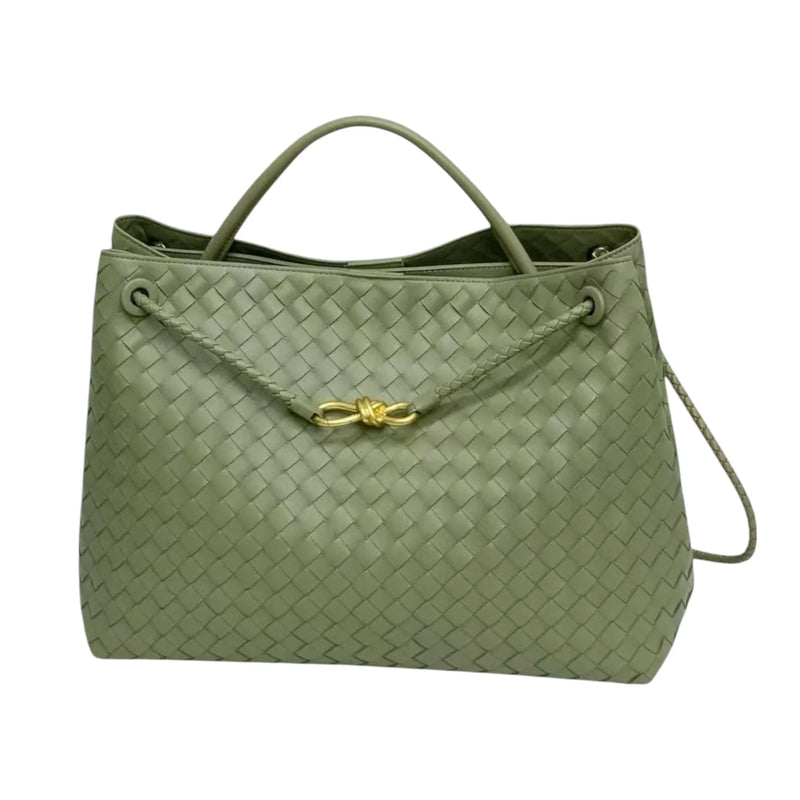 Woven Nubuck leather bag | Large