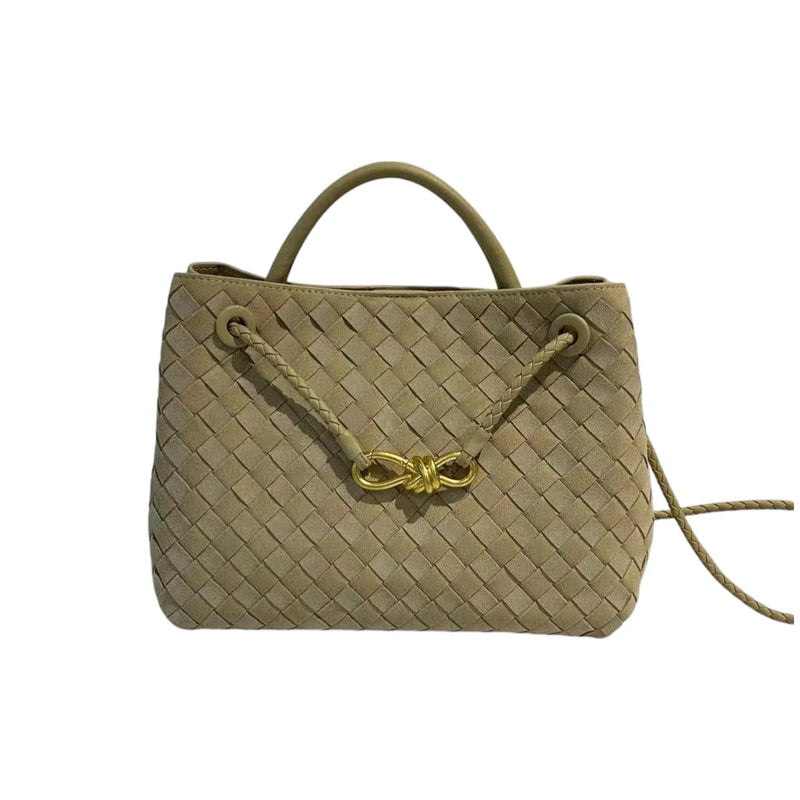 Woven Nubuck leather  bag | Small