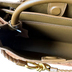 Woven Nubuck Suede leather bag | Small