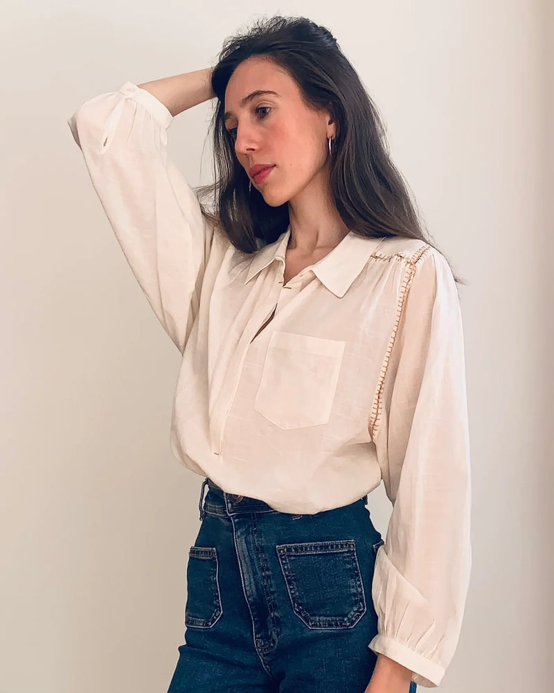 New Birkin Blouse | Ecru