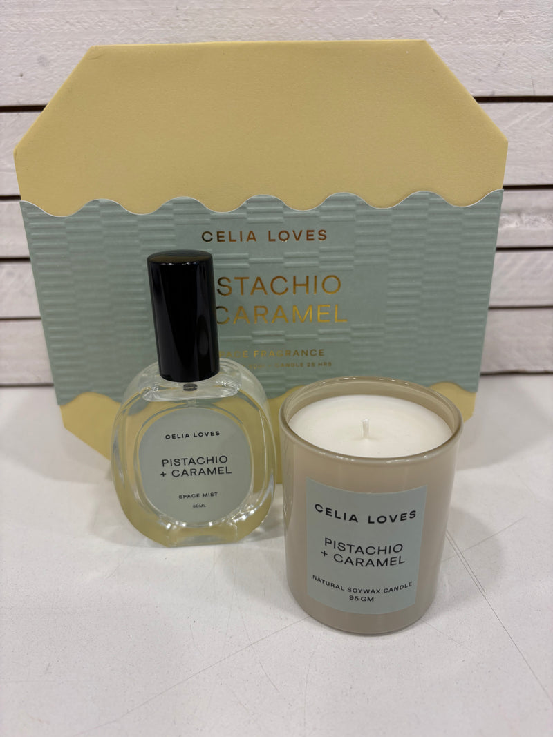 Duo Set | Pistachio Room Spray & 95gm Candle