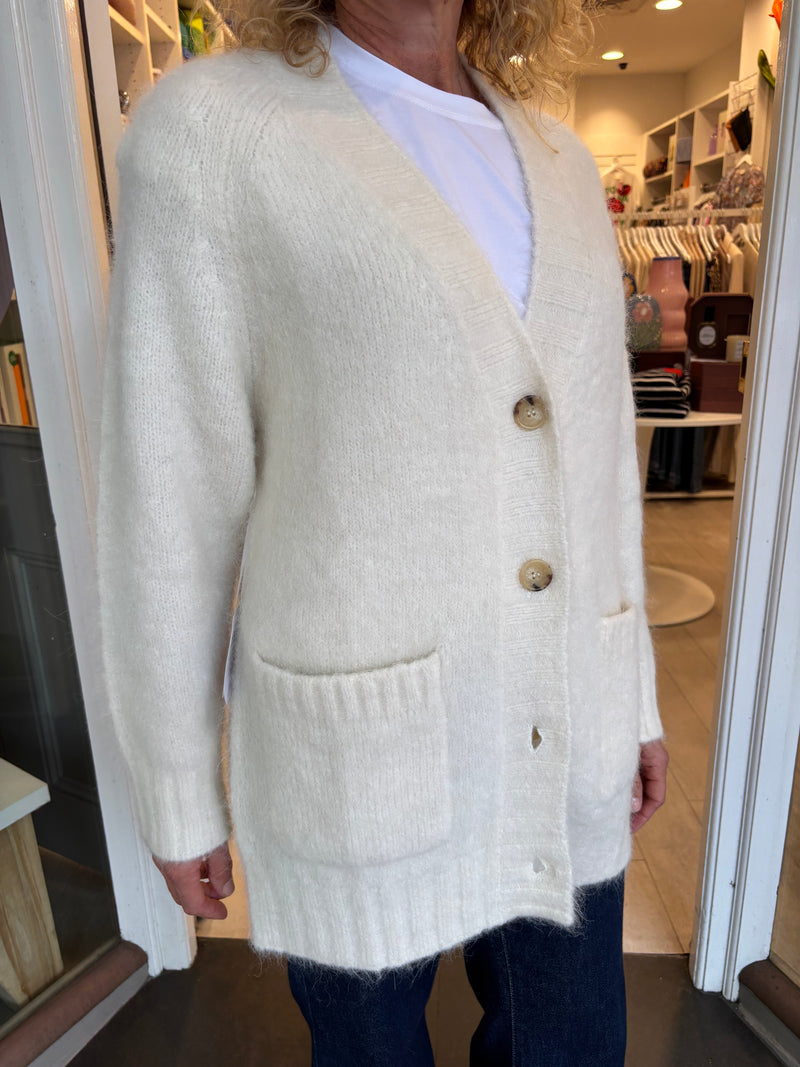 Williamsburg Cardi | White