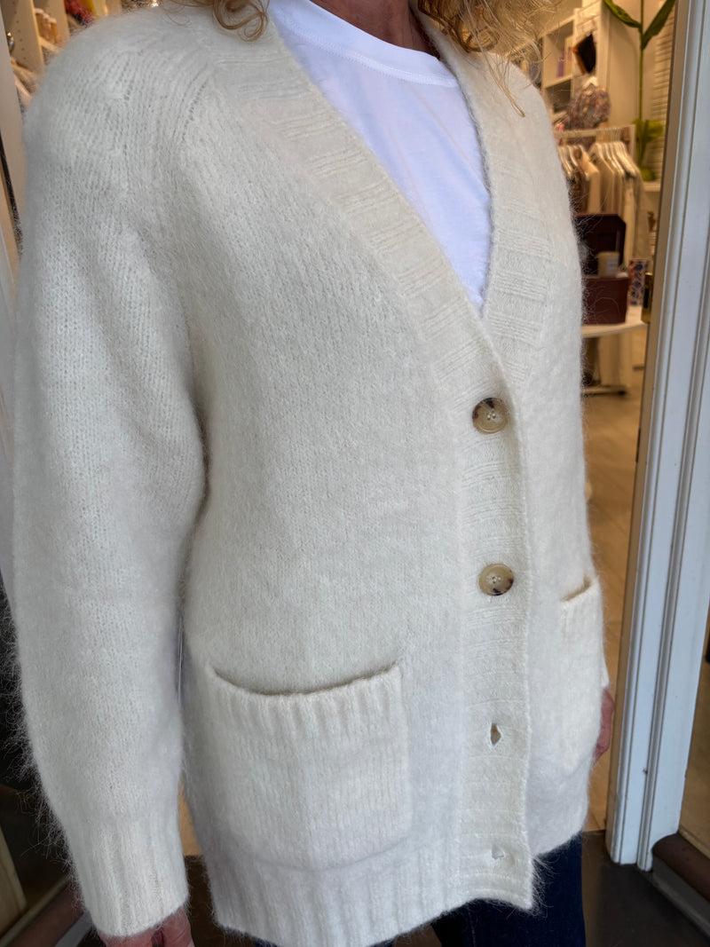 Williamsburg Cardi | White