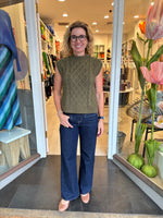 Rural Khaki Cable vest