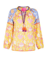 Yellow Lila Print Top | Yellow