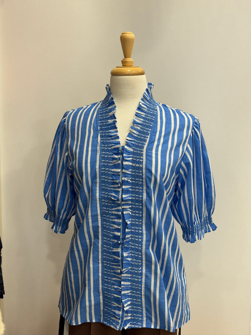 Ocean Shirt | Stripe Cornflower