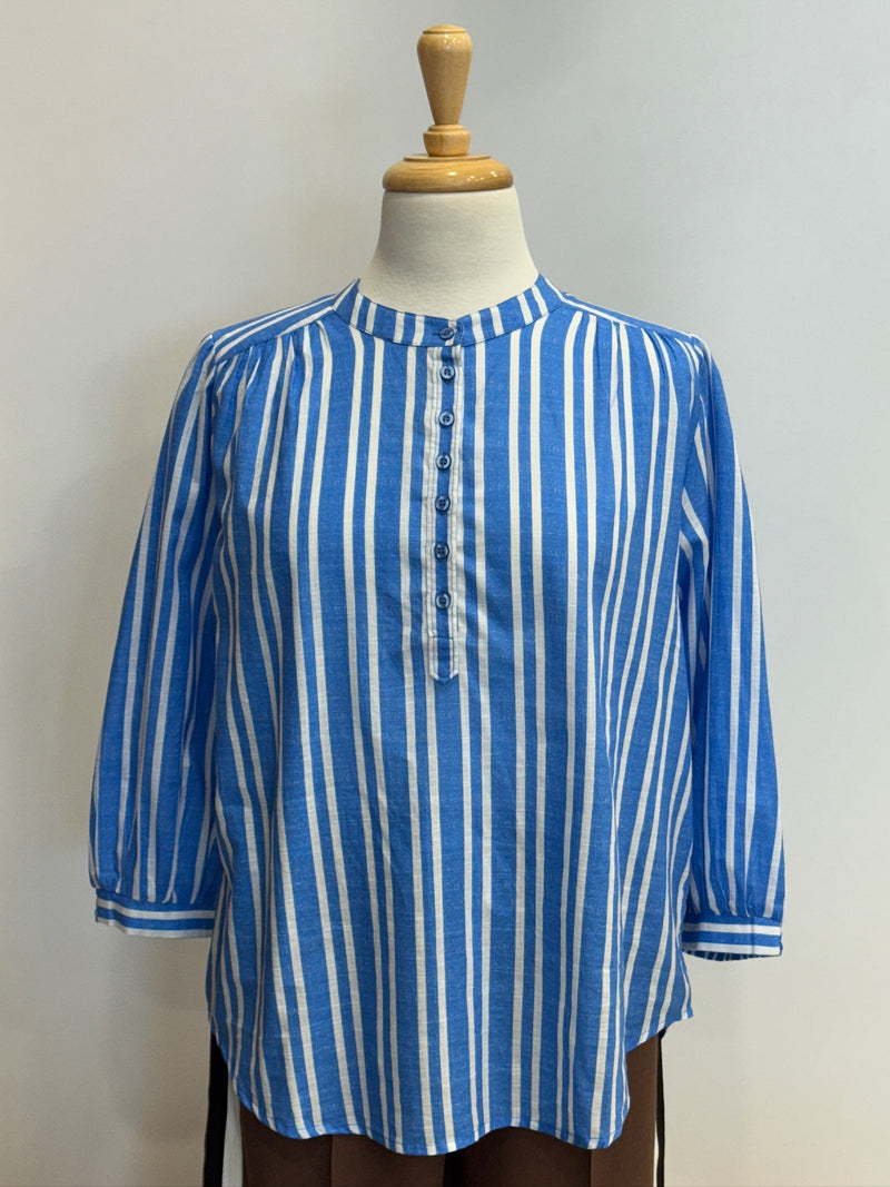 Jane Shirt | Stripe Cornflower