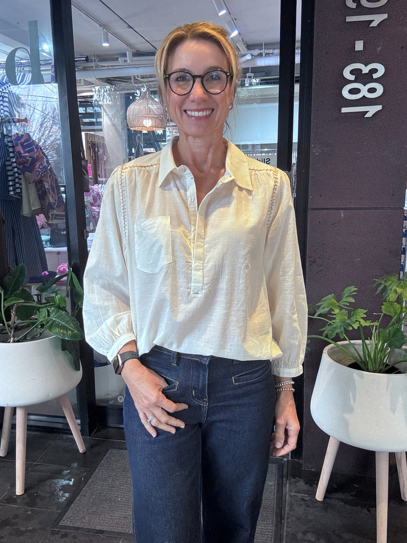 New Birkin Blouse | Ecru