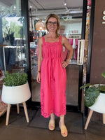 Lido Lace Long Dress | Watermelon
