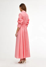 Isla Shirt dress | Coral pink