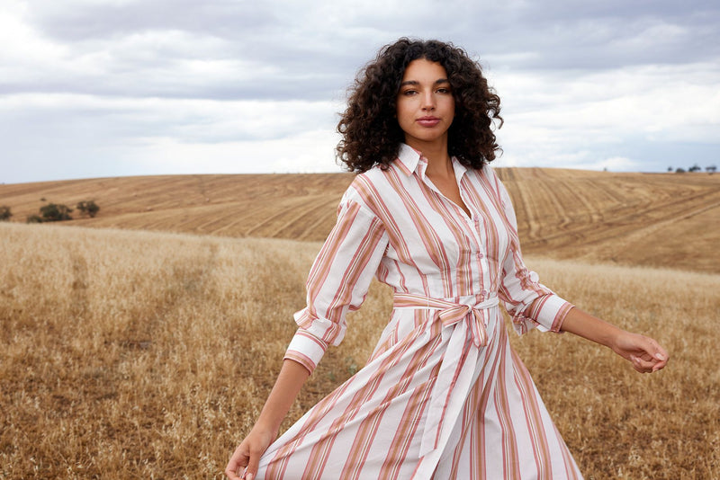Arlet dress | Peony Antique stripe
