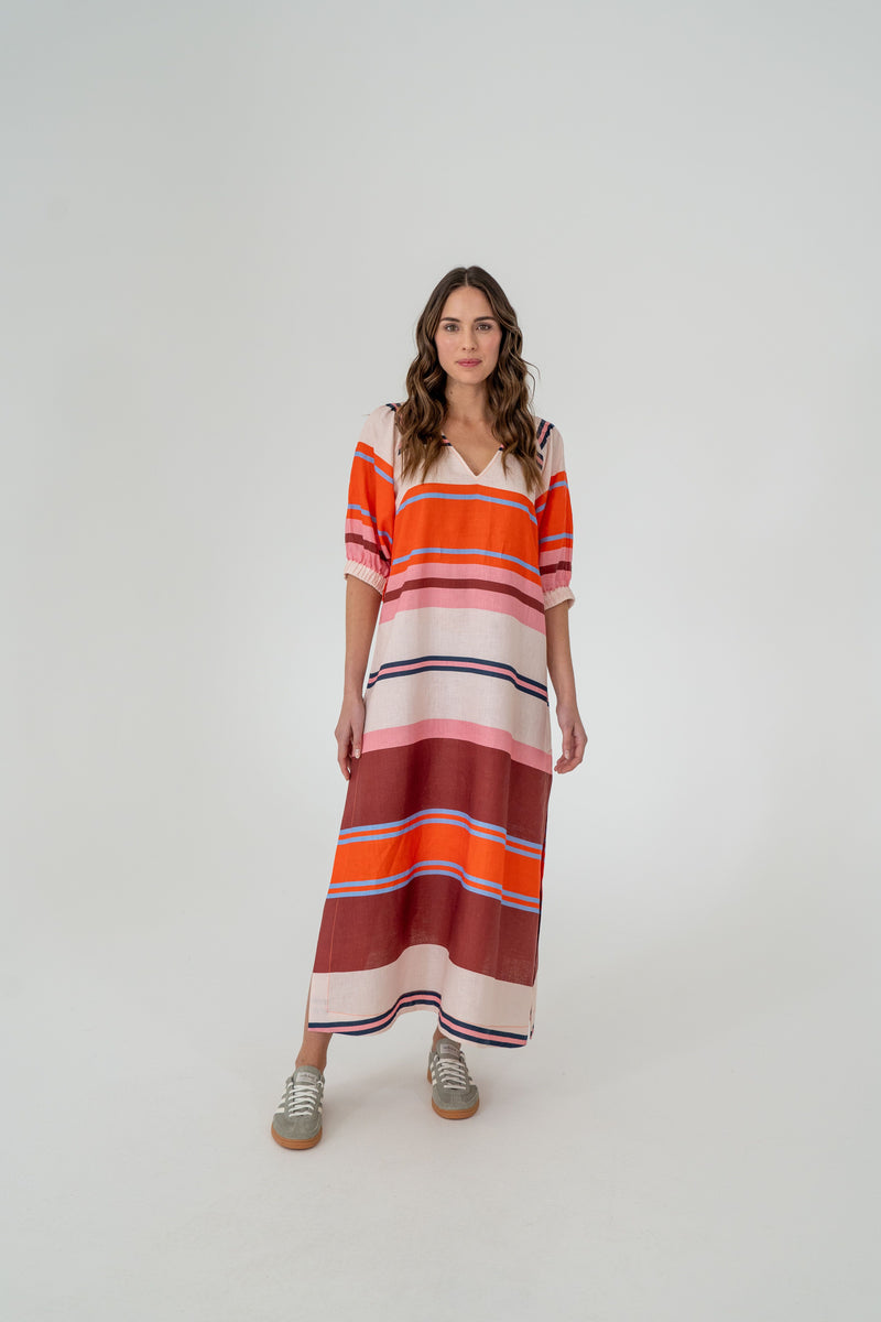 Geneva Dress | Wide Stripe