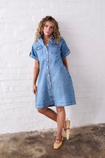 Simone Dress | Check Stitch