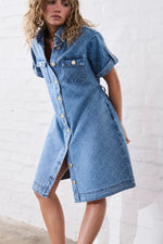 Simone Dress | Check Stitch