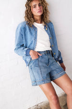 Sabrina Bomber Check Stitch