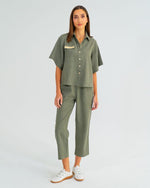 Leah Tapered Trouser | Khaki