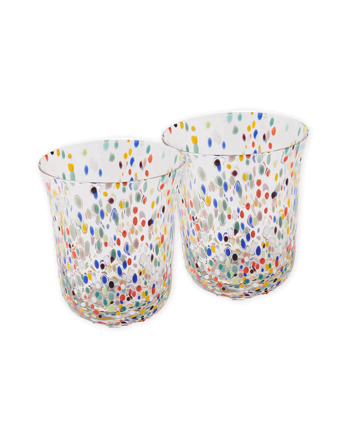 Party Speckle Tumbler Glass 2P Set One Size