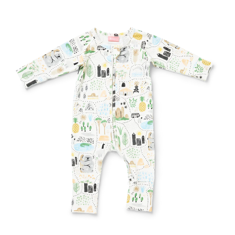 Big Adventures Long Sleeve Romper