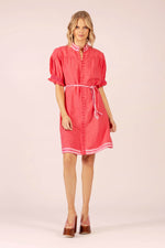 July Linen Midi | Watermelon