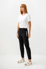 Pima Cotton Short Sleeve Round Neck Top Siem | White