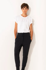 Pima Cotton Smocked Shoulder Top Porto | White