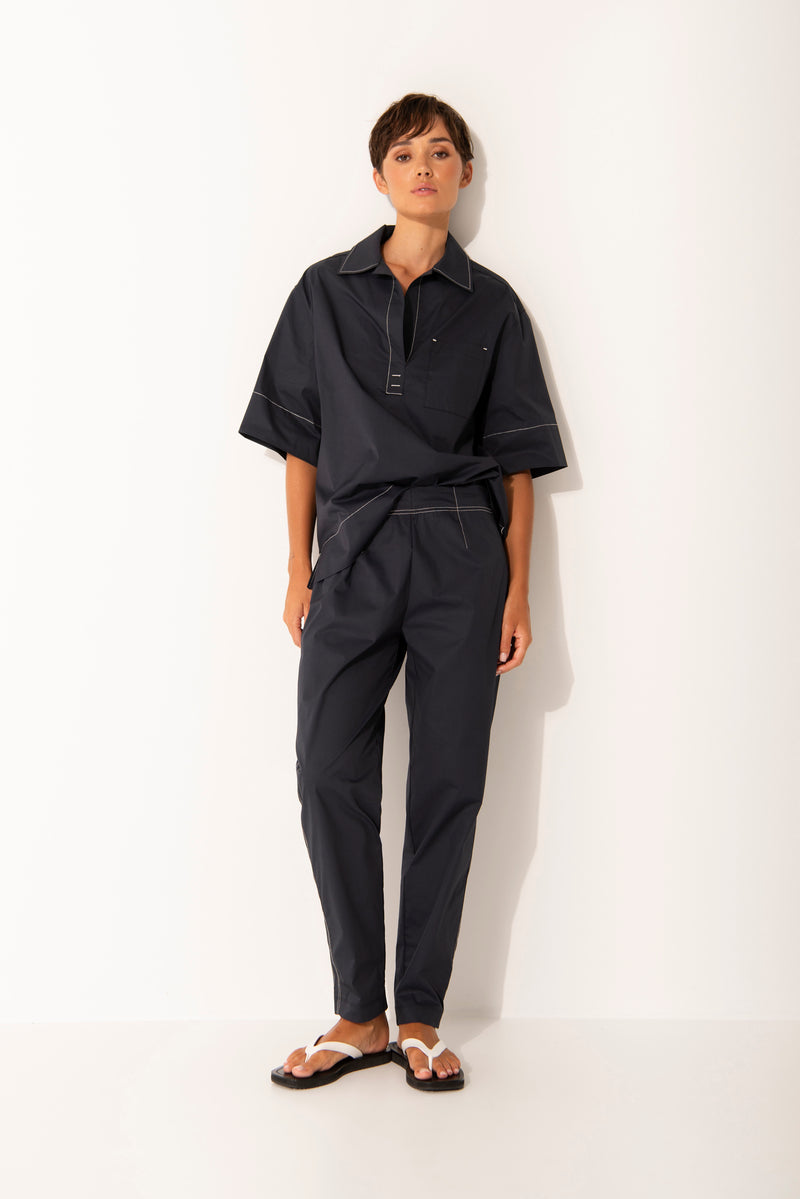 Shirt Paros | Black/White