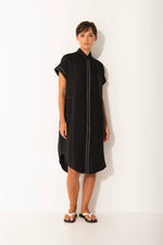 Dress Juan | Sea/White
