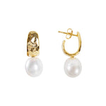 Fairley | Pearl Beaten Dolce Earring