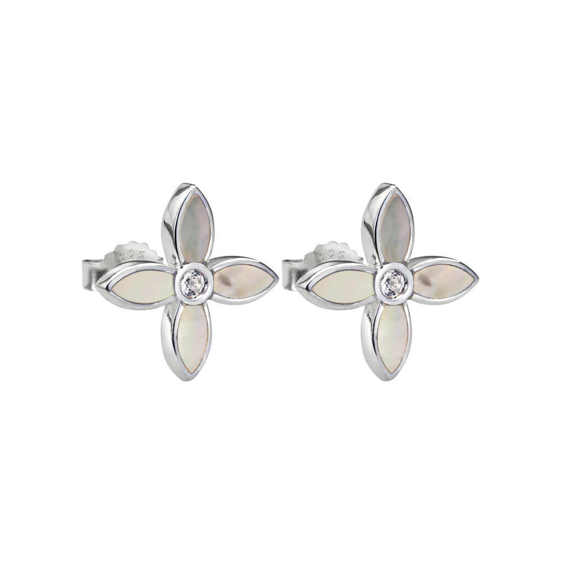 Floral Earring Mother of Pearl
