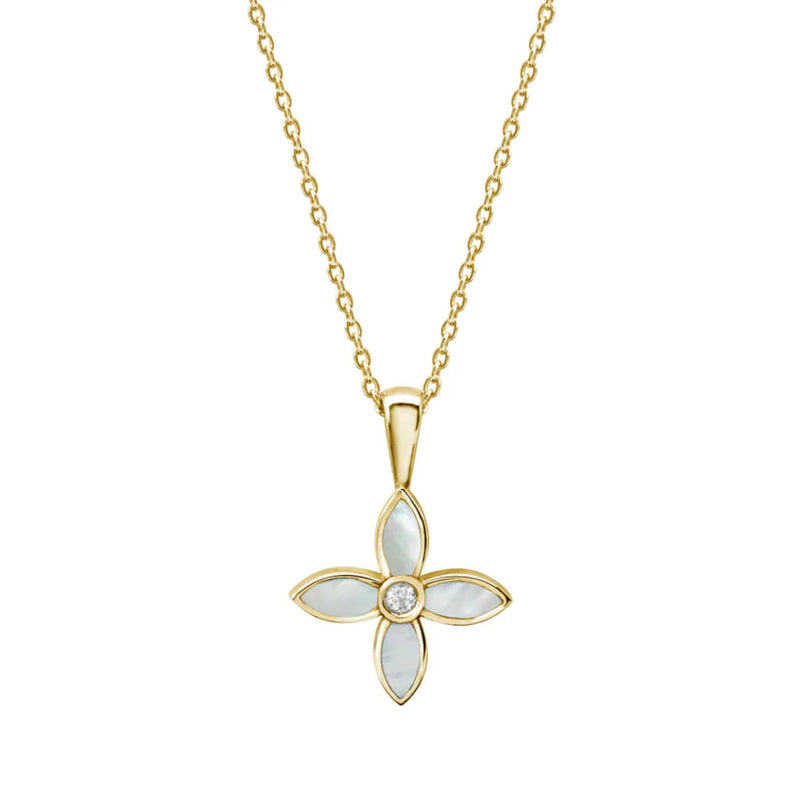 Floral Necklace Gold