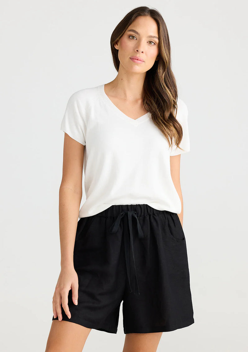 Miami Shorts | Black Linen
