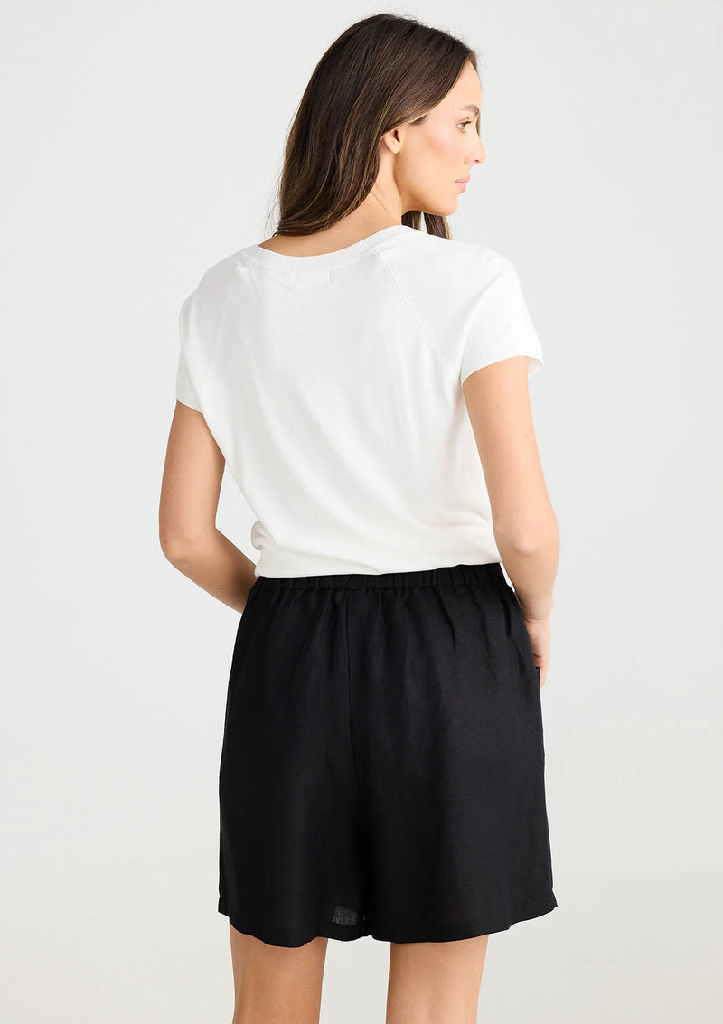 Miami Shorts | Black Linen