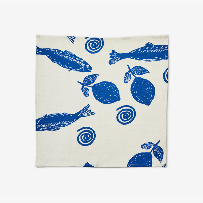 Sardines Blue Napkins