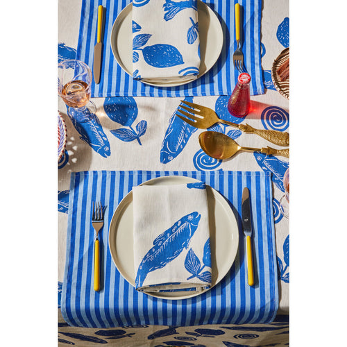 Sardines Blue Napkins