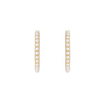 Slim Crystal Pearl Maxi Hoop