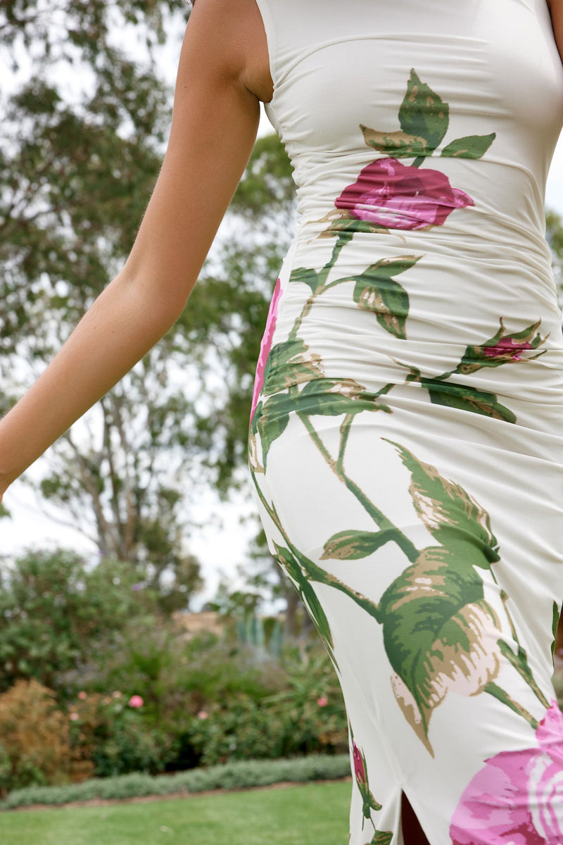 Ariel Mesh Dress | Antique Rose