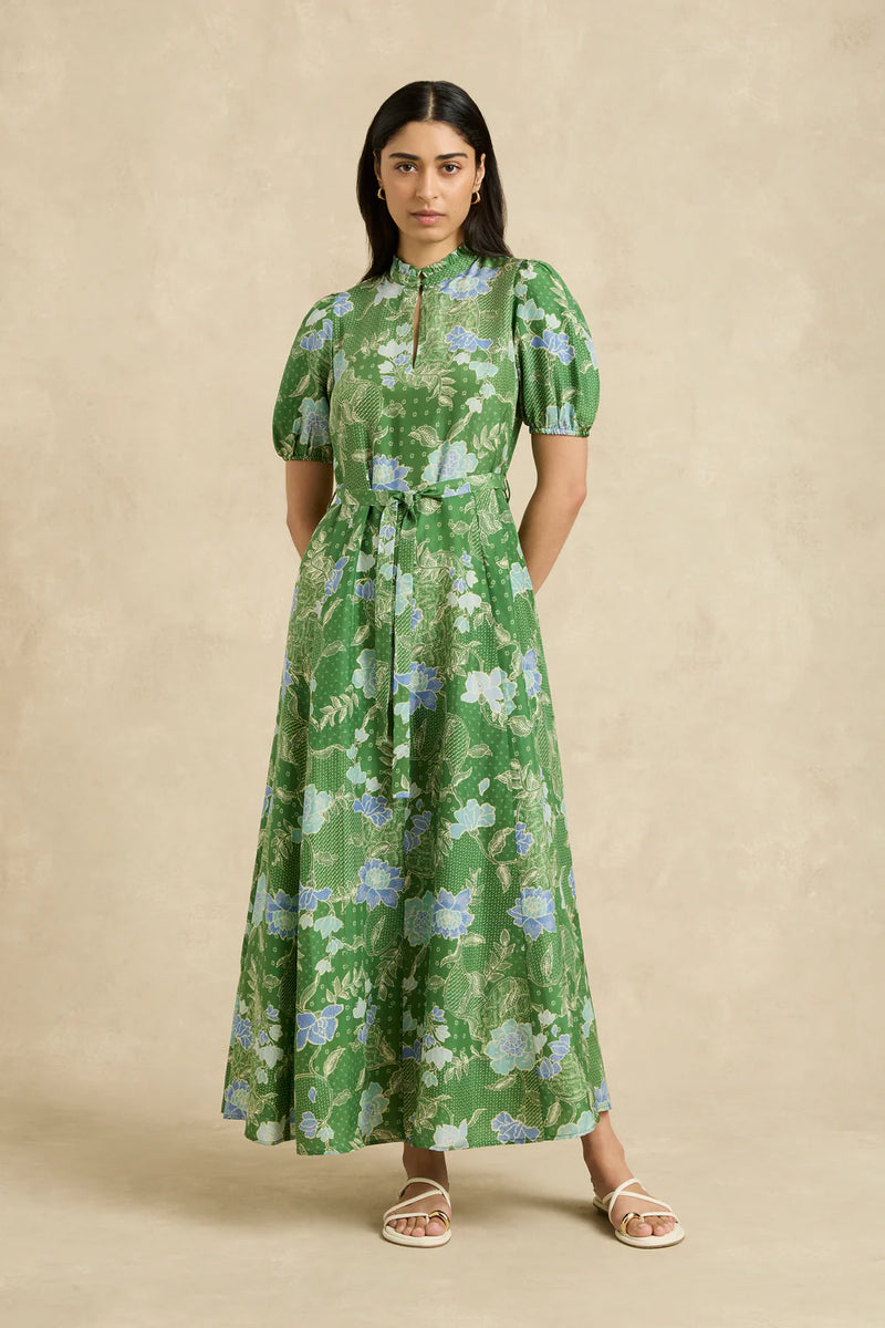Oceanus Dress | Bloom Jungle Green