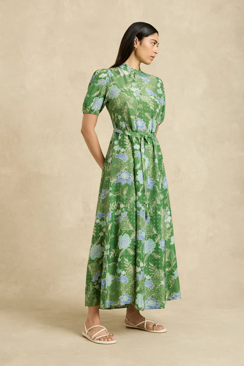 Oceanus Dress | Bloom Jungle Green