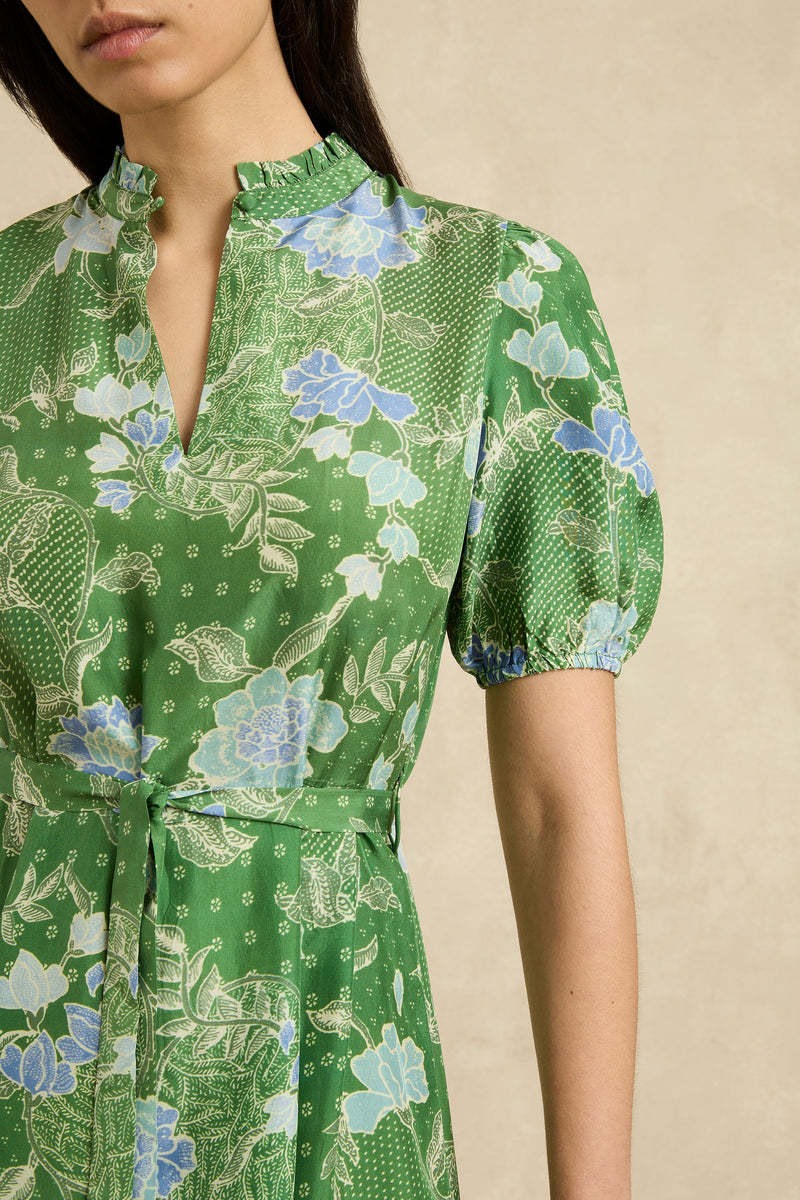 Oceanus Dress | Bloom Jungle Green