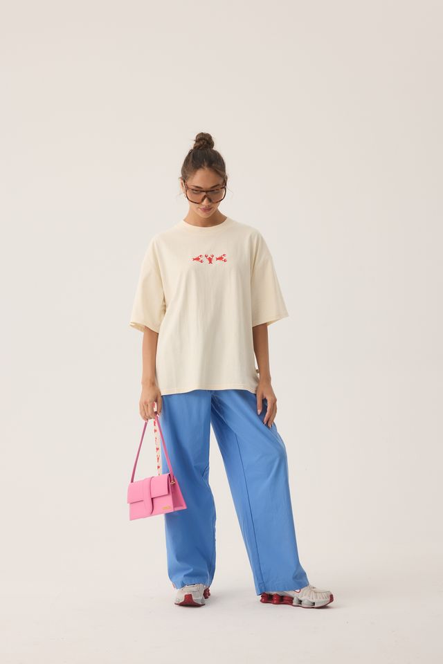 Lobster Oversized Tee Natural