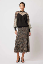 Once Was Harmony Knit Skirt Black Pampas