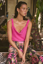 Delray Reversible Cupro Cowl & V Neck Cami | Celosia Pink