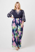 Morgan Placement Embroidered Blouse | Lapis