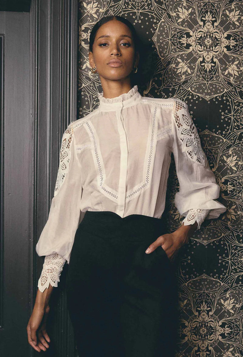 Sevilla Cotton Silk Shirt | Blanca