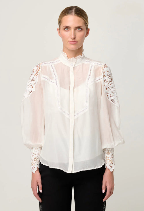 Sevilla Cotton Silk Shirt | Blanca