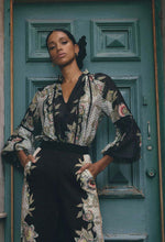 Espada Cotton Silk Blouse in Mariposa Nero
