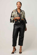 Espada Cotton Silk Blouse in Mariposa Nero